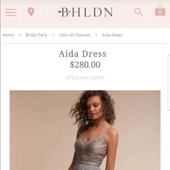 NWT Anthropologie BHLDN Adrianna Papell Aida Maxi Dress in Silver Gray Beaded - Picture 6 of 12